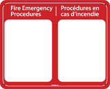 Large Pocket-Style Sign with two 8.5" x 11" inserts (Bilingual French/English)